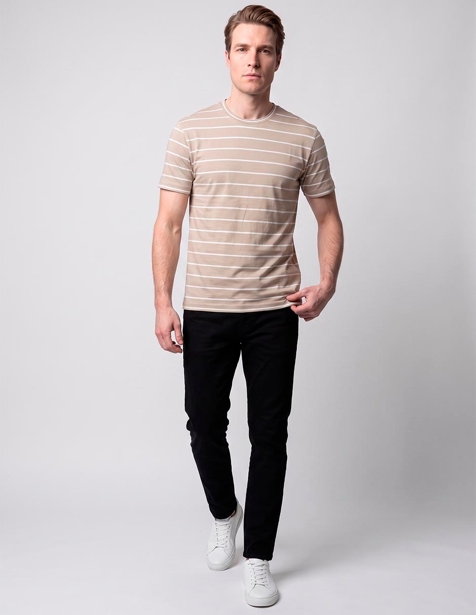 Playera weekend cuello redondo para hombre