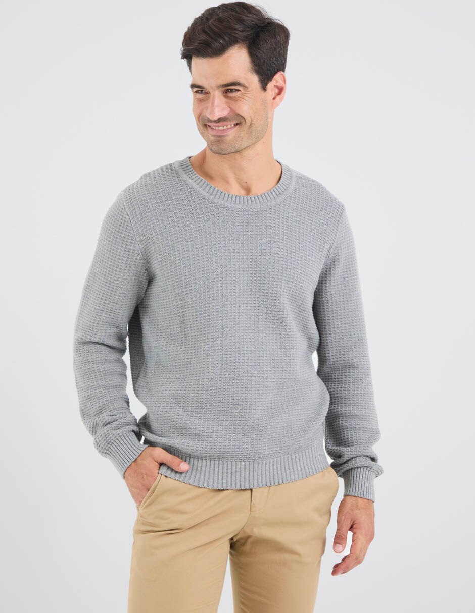 Suéter cuello redondo para hombre 2