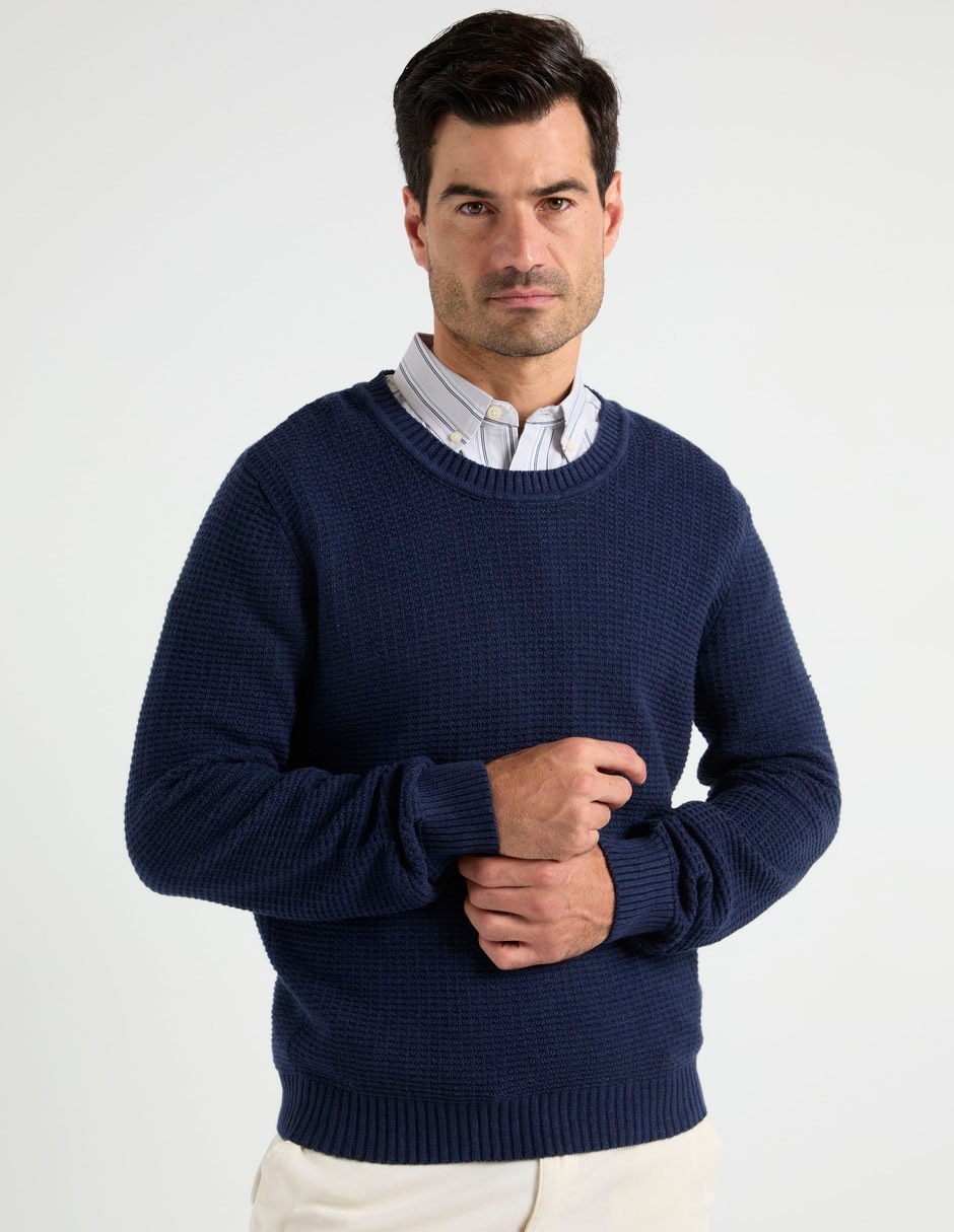 Suéter cuello redondo para hombre 1