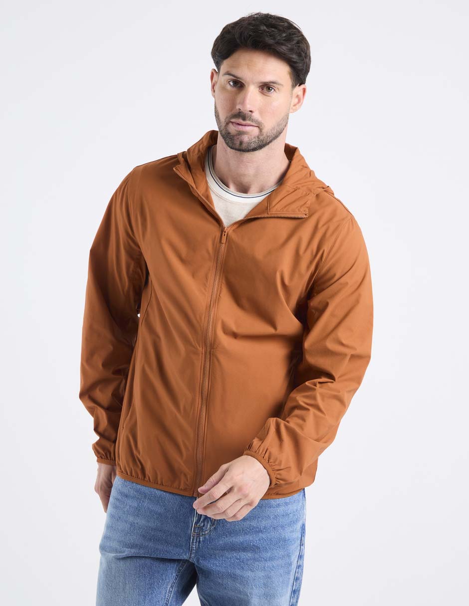 Chamarra casual Weekend capucha y bolsa para hombre