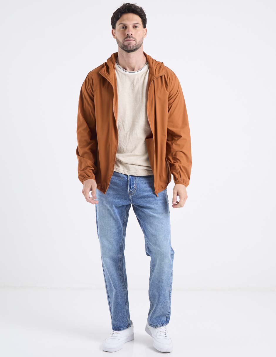 Chamarra casual Weekend capucha y bolsa para hombre