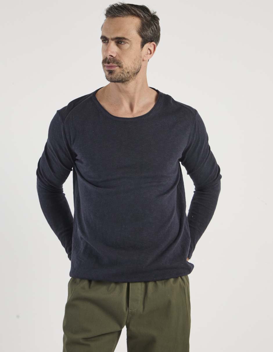 Suéter weekend premium cuello redondo para hombre