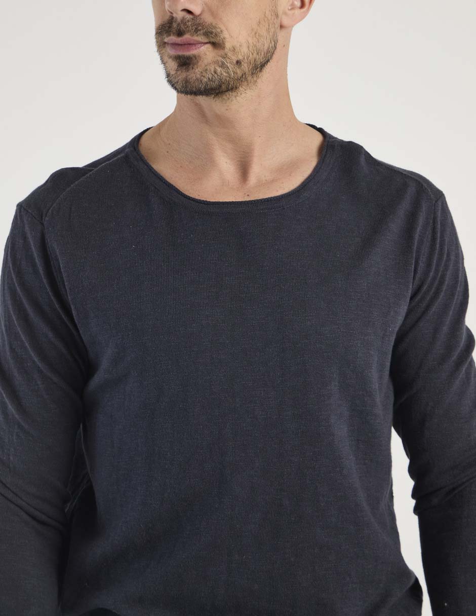Suéter weekend premium cuello redondo para hombre