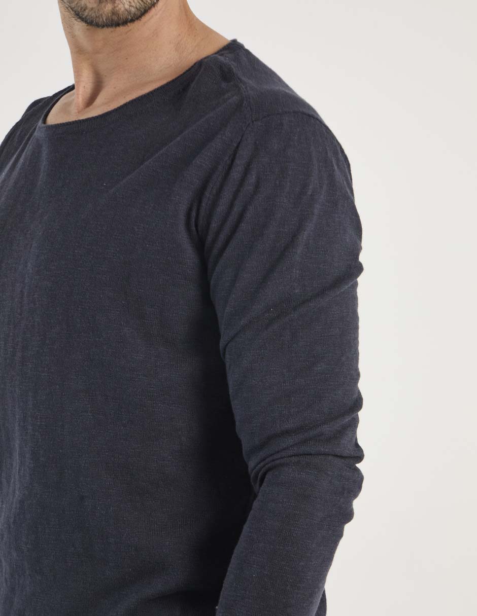 Suéter weekend premium cuello redondo para hombre