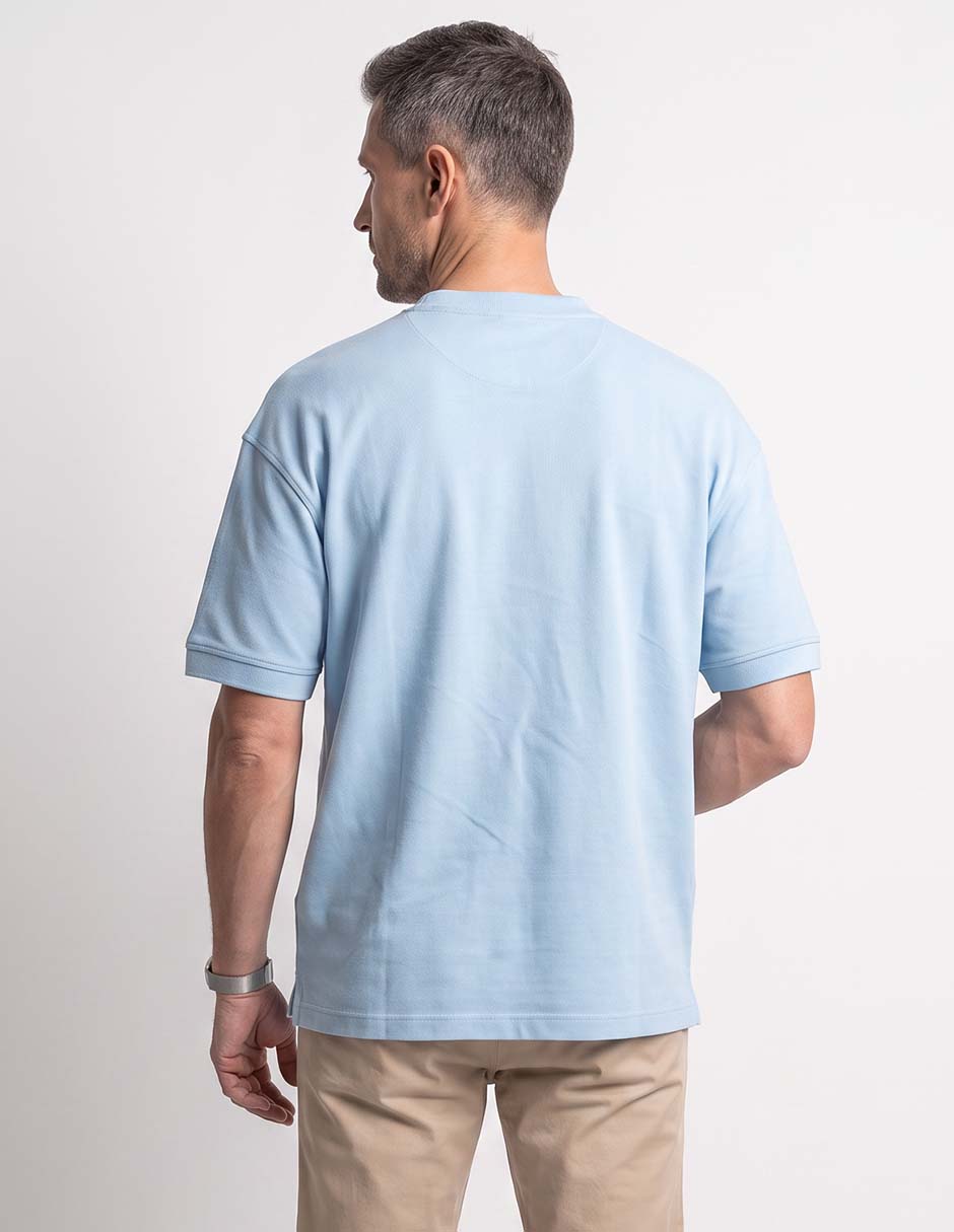 Playera cuello mao para hombre 2