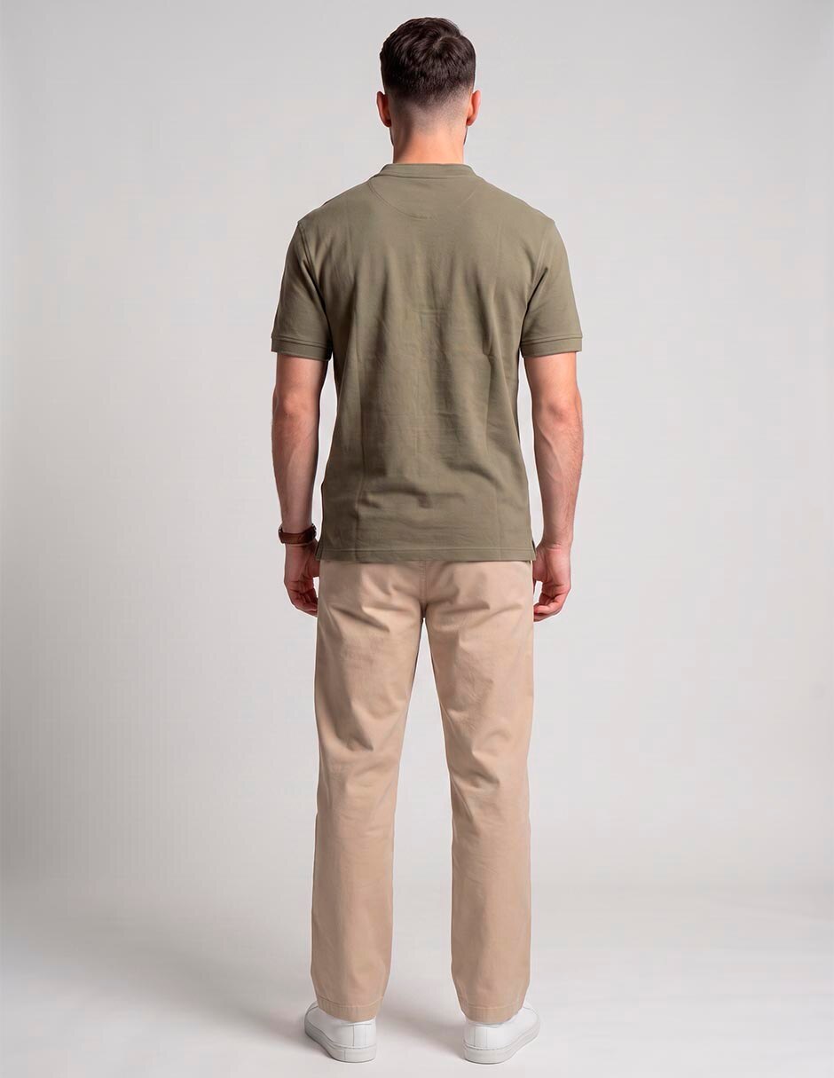 Playera cuello mao para hombre 2