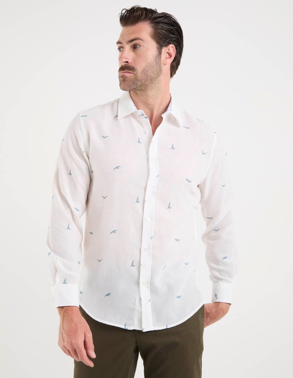 Camisa casual Weekend manga larga para hombre