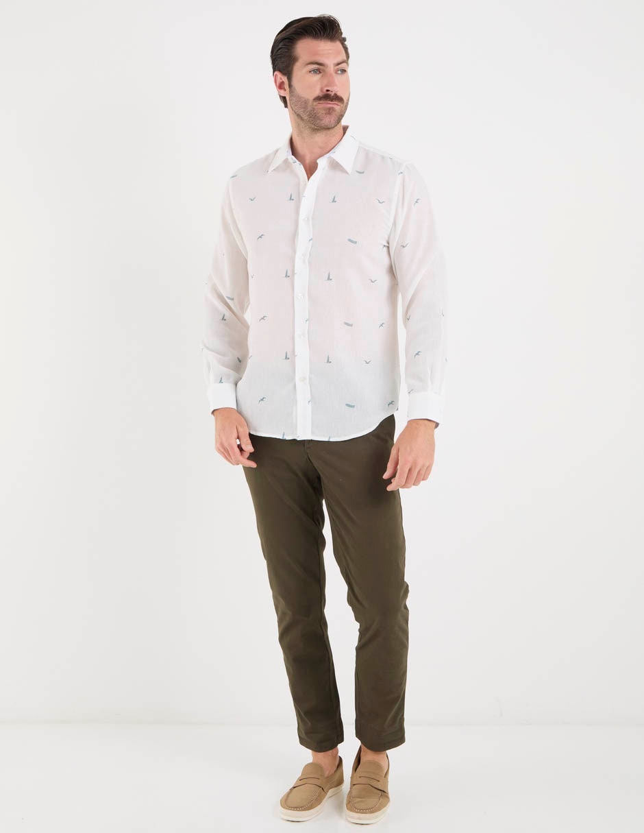 Camisa casual Weekend manga larga para hombre