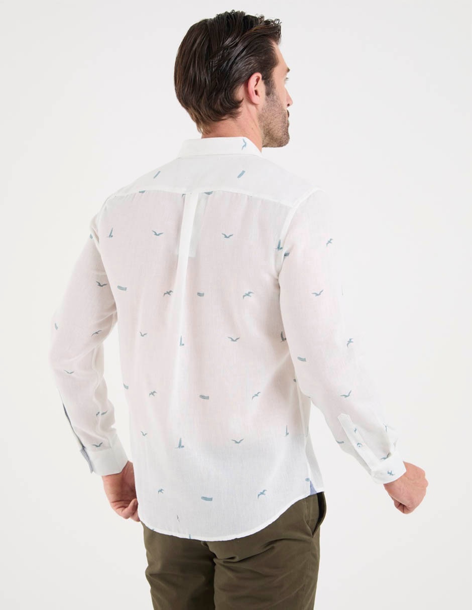 Camisa casual Weekend manga larga para hombre