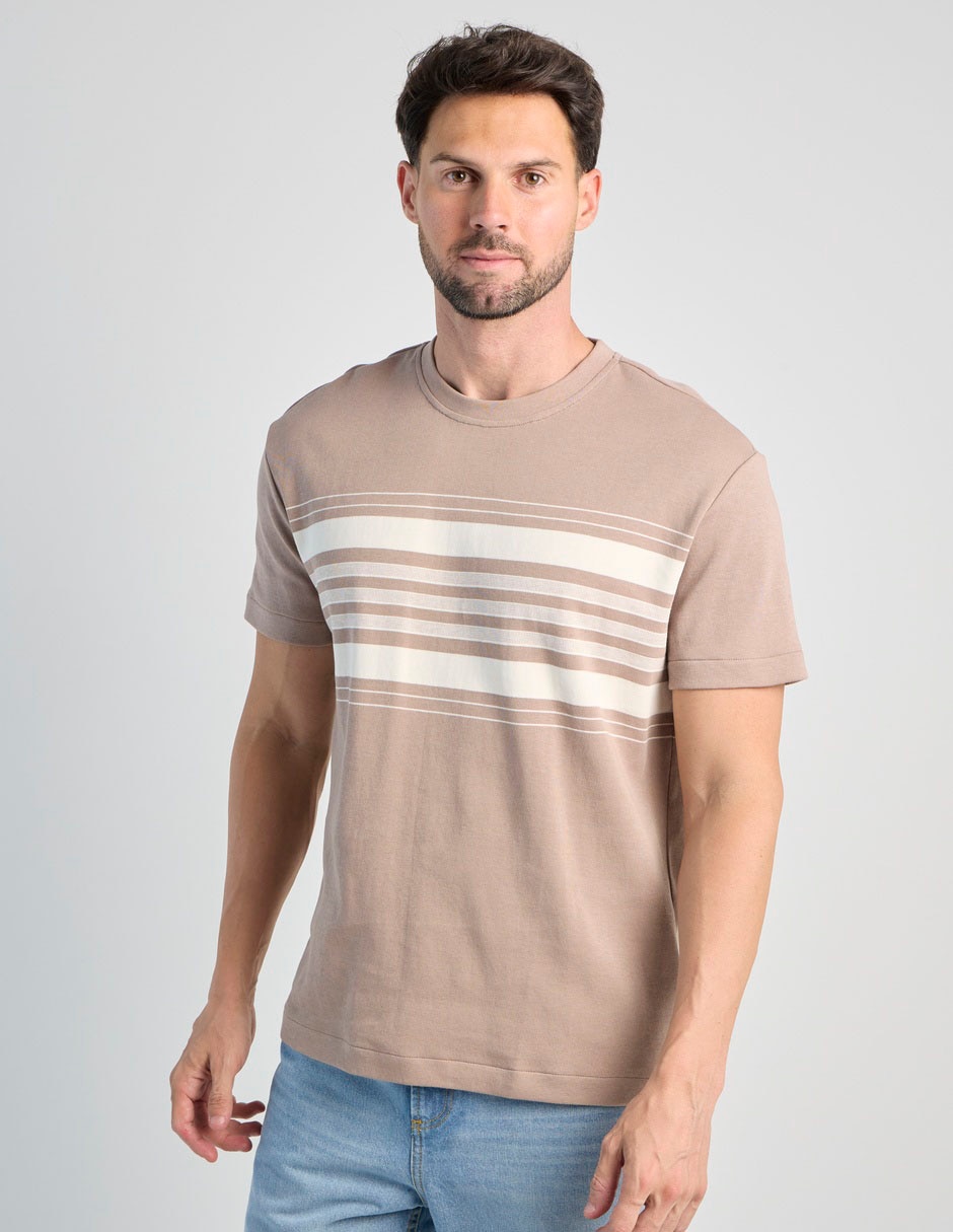 Playera weekend cuello redondo para hombre
