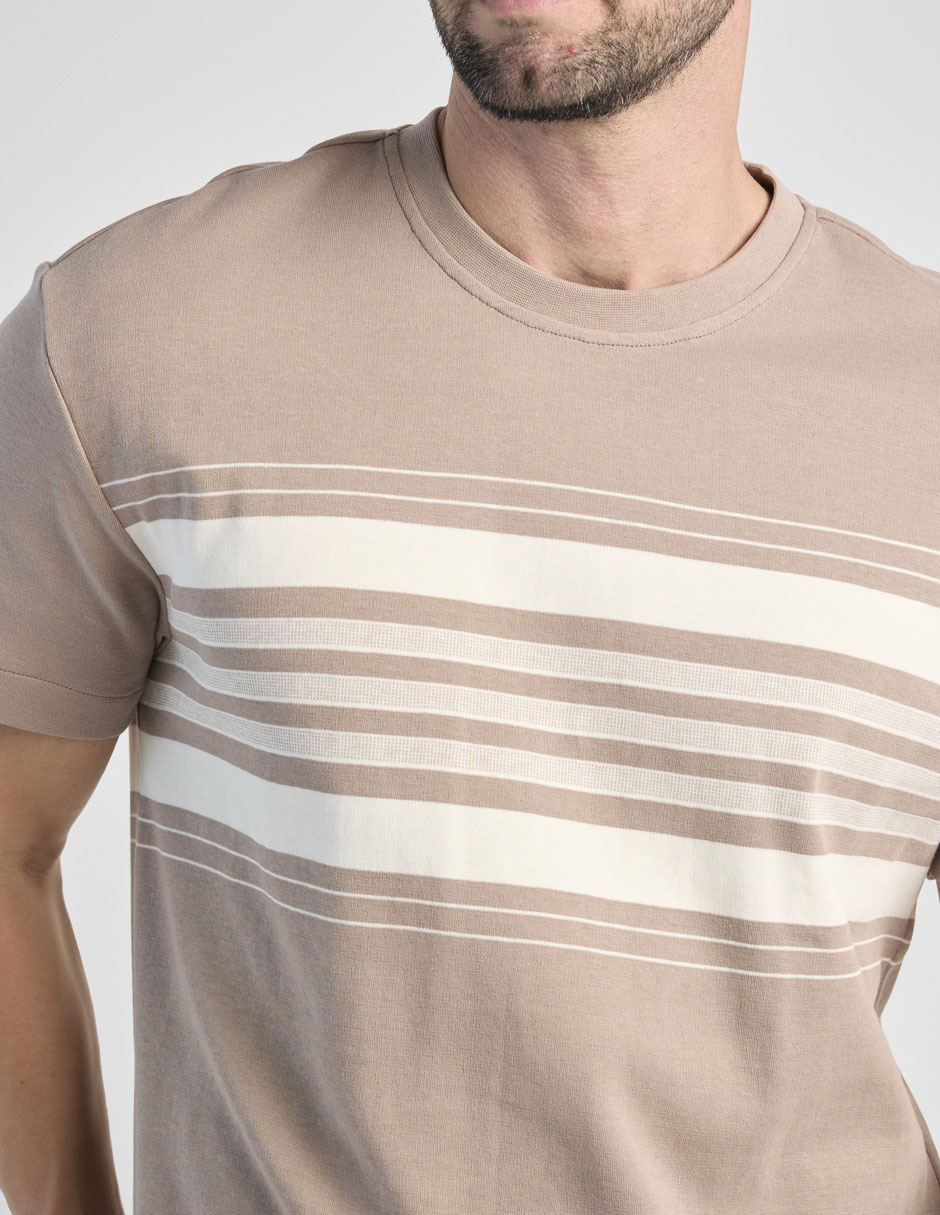 Playera weekend cuello redondo para hombre