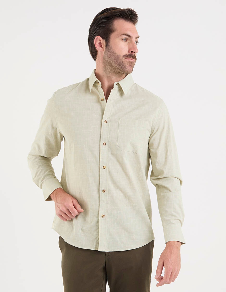 Camisa casual Weekend manga larga para hombre