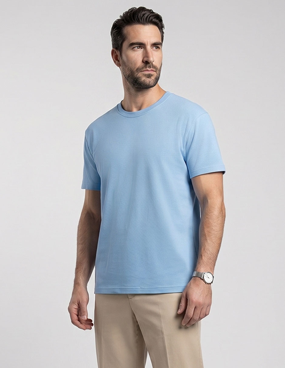 Playera cuello redondo para hombre
