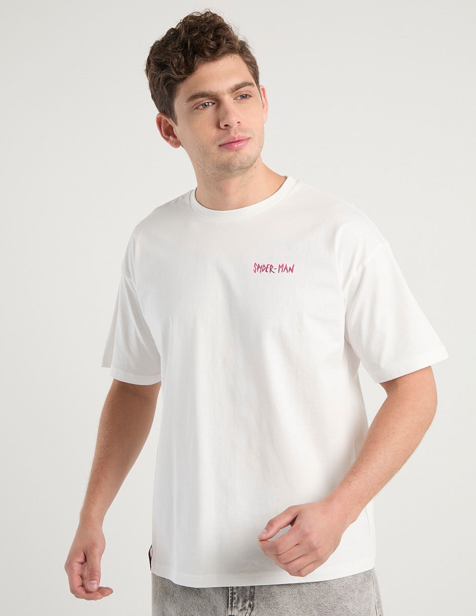 Playera Spider-Man cuello redondo para hombre 1