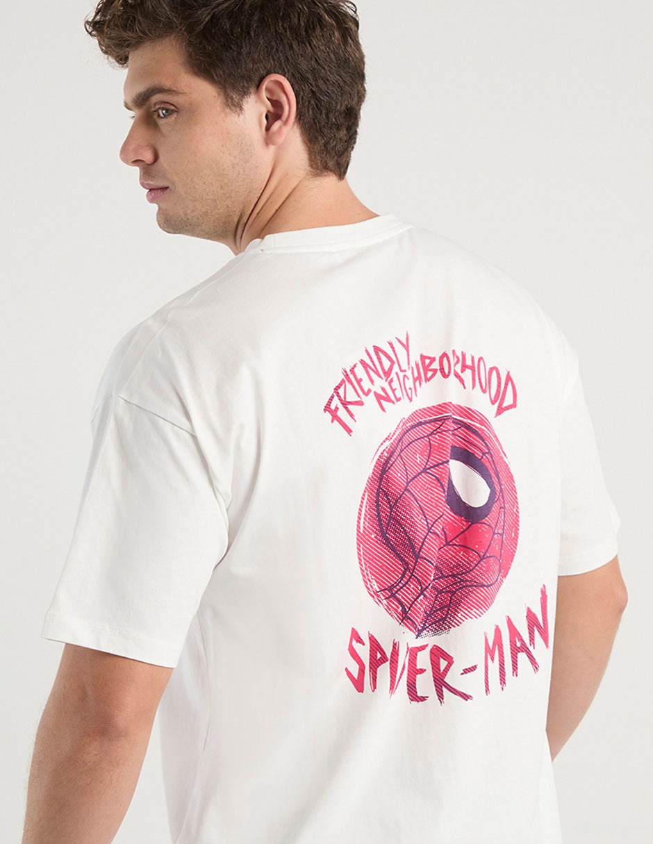 Playera Spider-Man cuello redondo para hombre 5