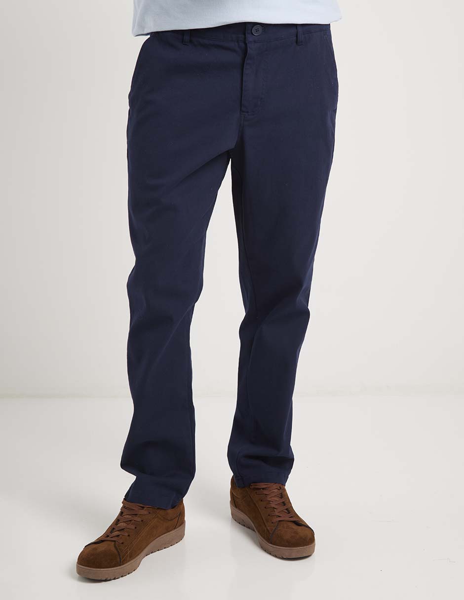 Pantalón de vestir straight de algodón para hombre Pantalón de vestir straight de algodón para hombre