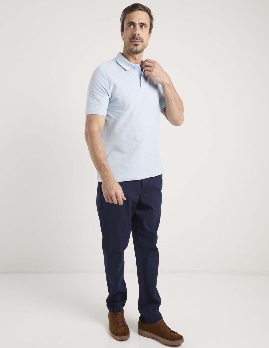 Pantalón de vestir straight de algodón para hombre 5