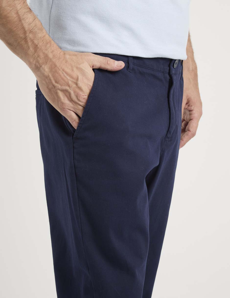 Pantalón de vestir straight de algodón para hombre