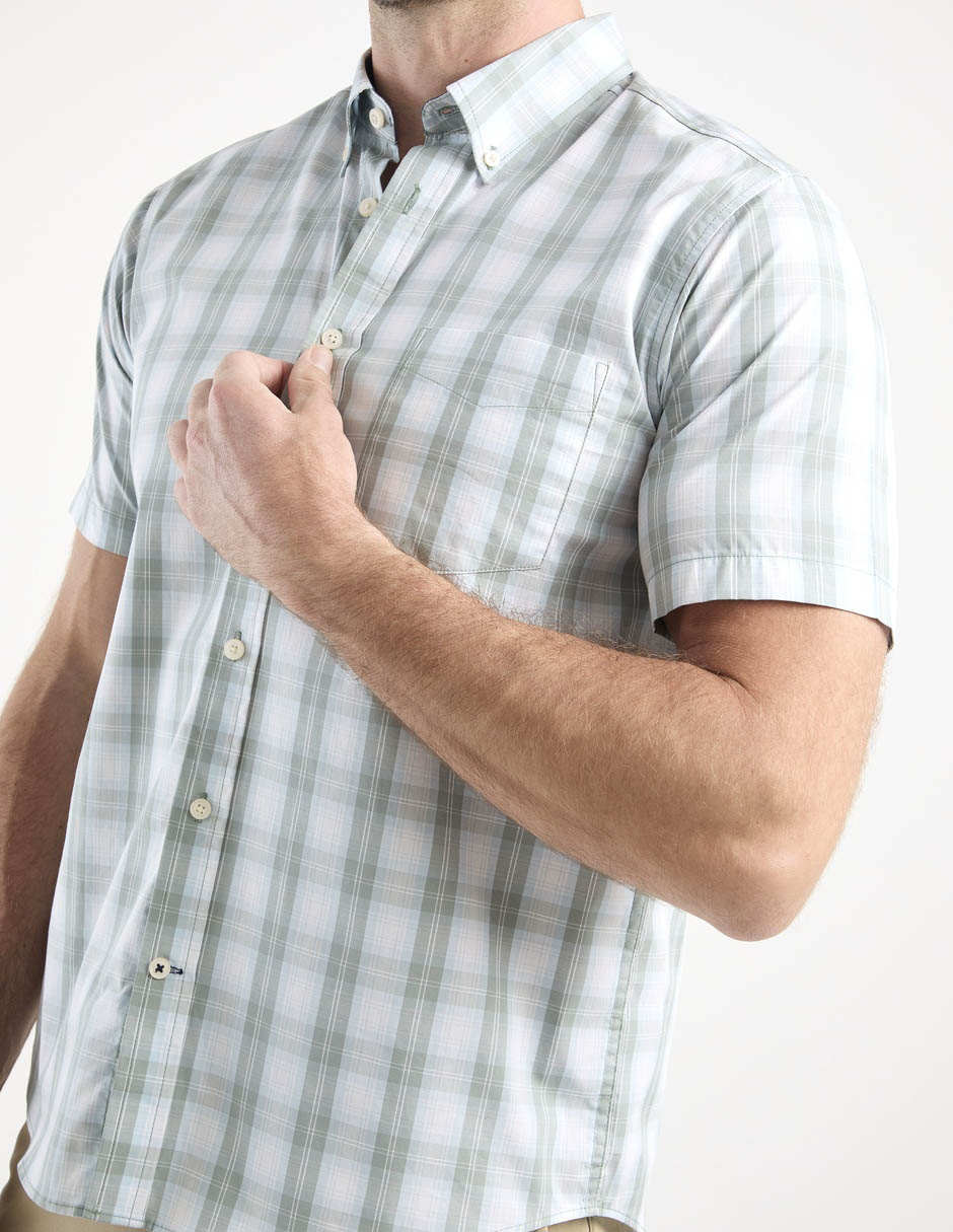 Camisa casual de algodón manga corta para hombre 3