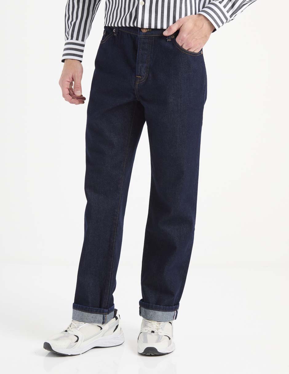 Jeans straight Weekend lavado obscuro para hombre