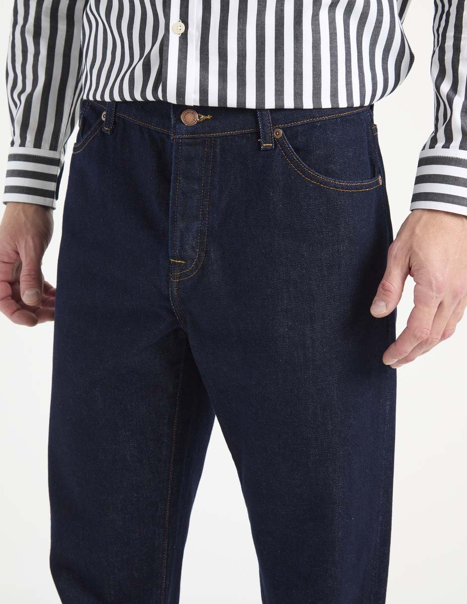 Jeans straight Weekend lavado obscuro para hombre