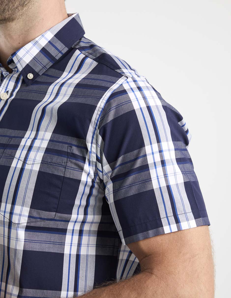 Camisa casual de algodón manga corta para hombre 2