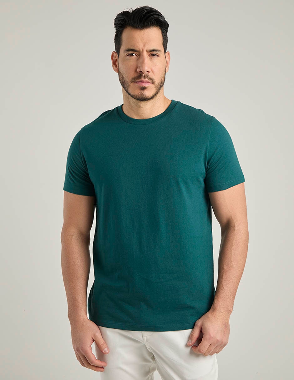 Playera cuello redondo para hombre