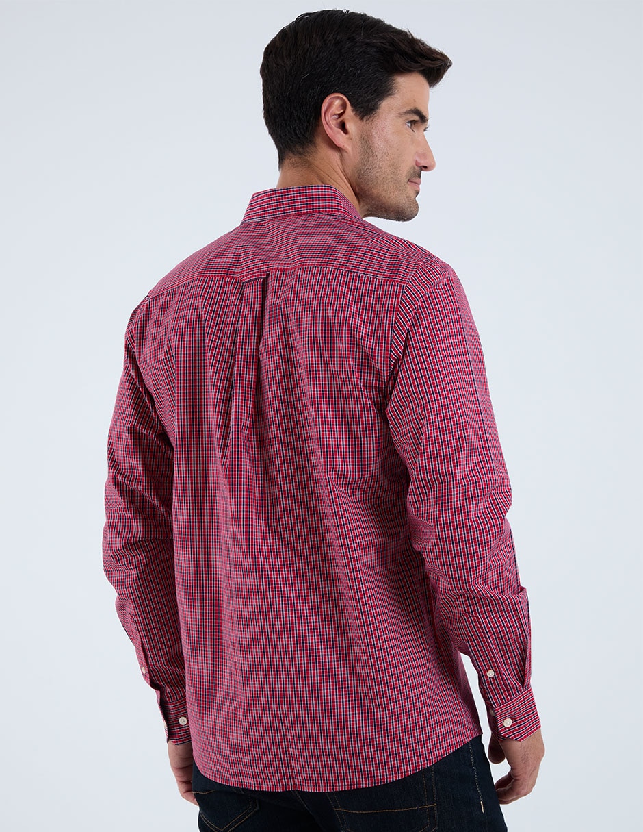 Camisa casual manga larga para hombre 5
