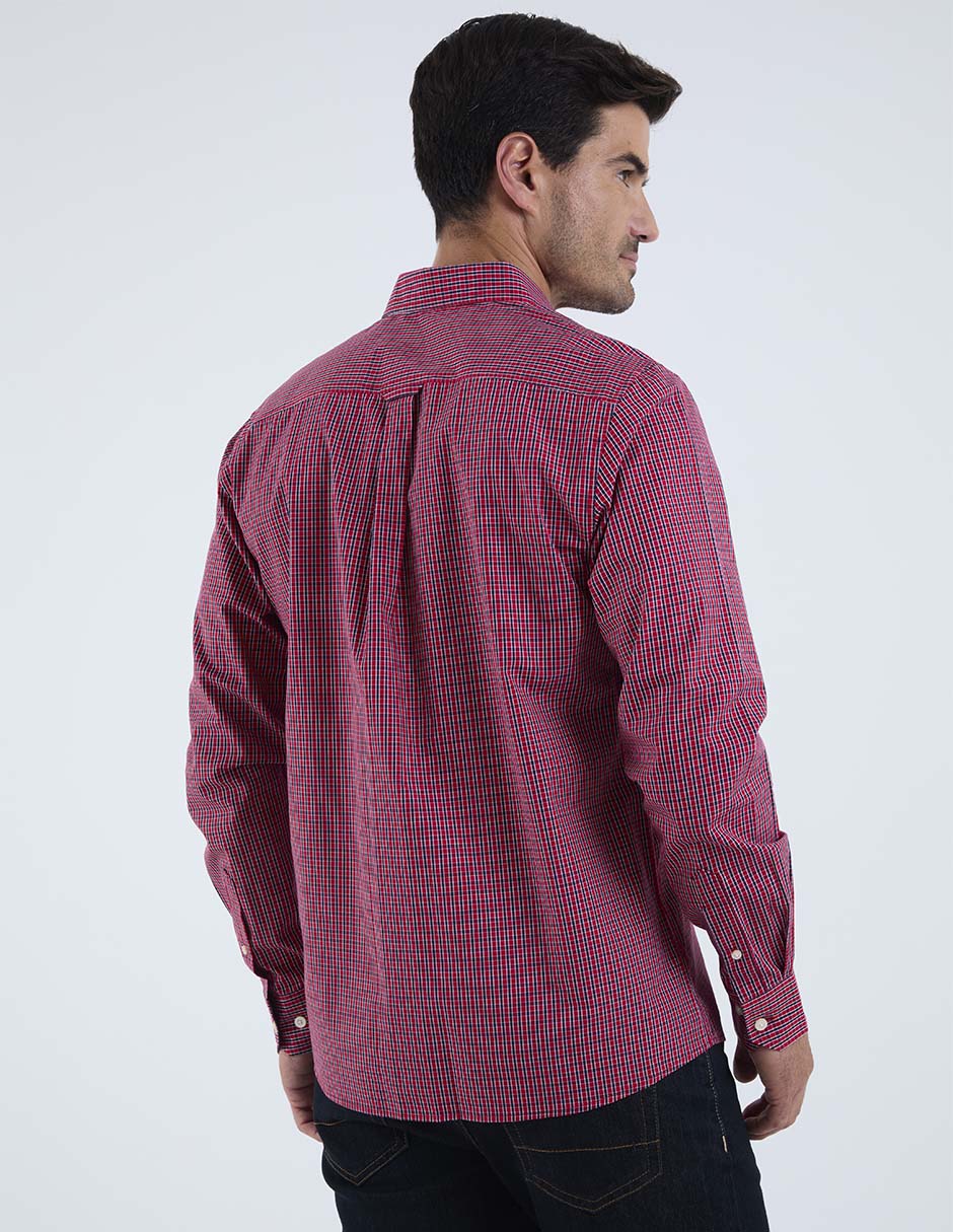 Camisa casual manga larga para hombre 6