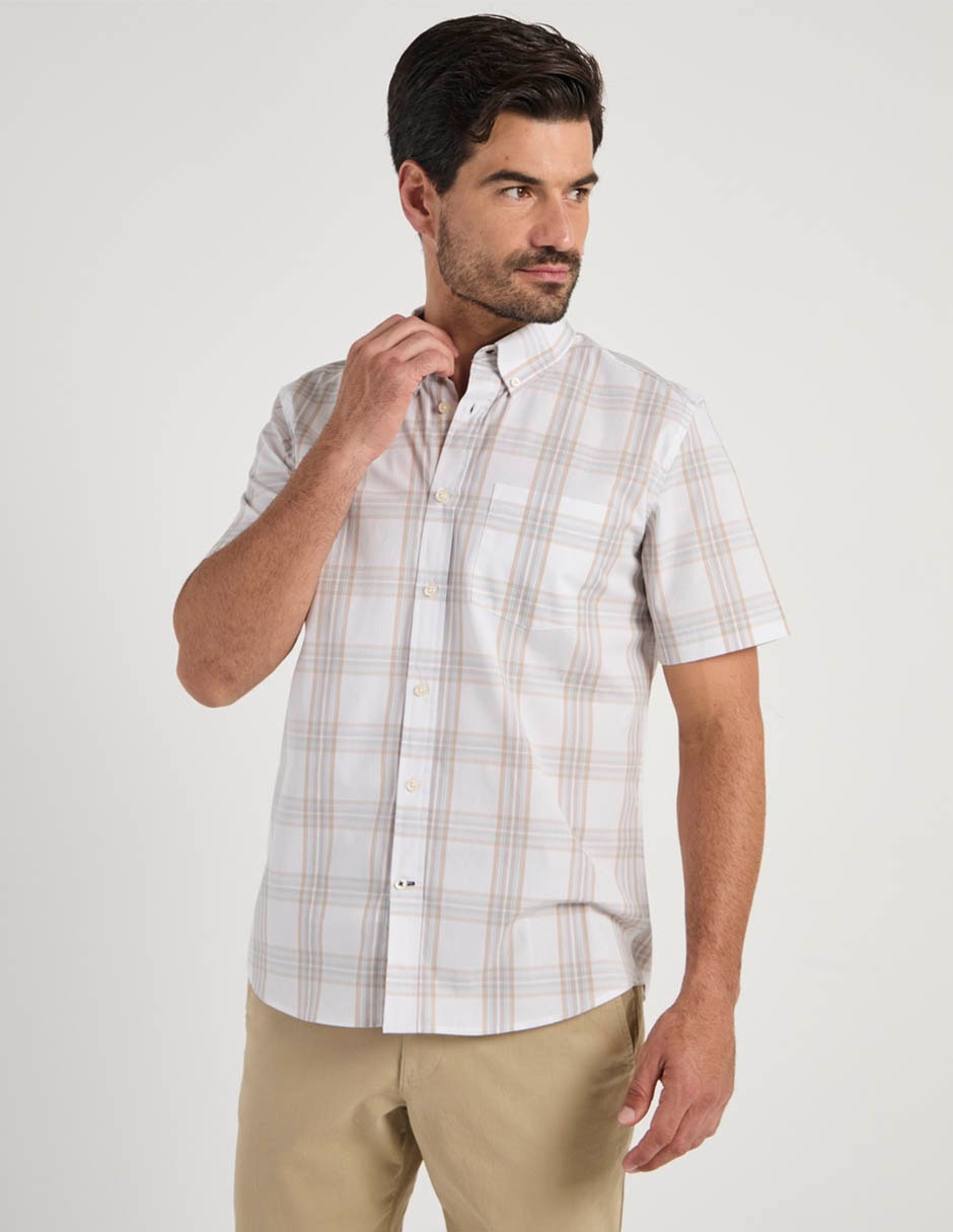 Camisa casual manga corta para hombre 5