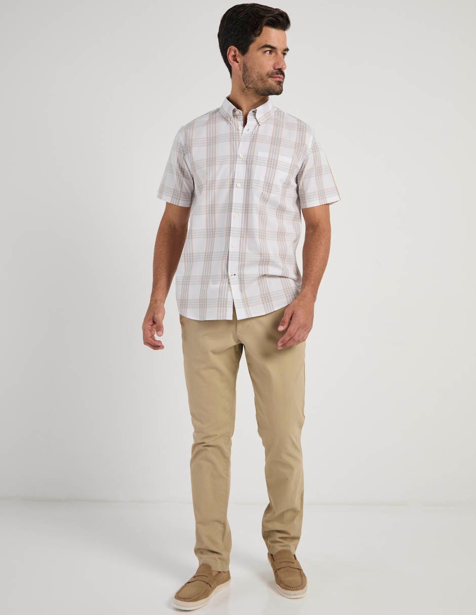 Camisa casual manga corta para hombre 4