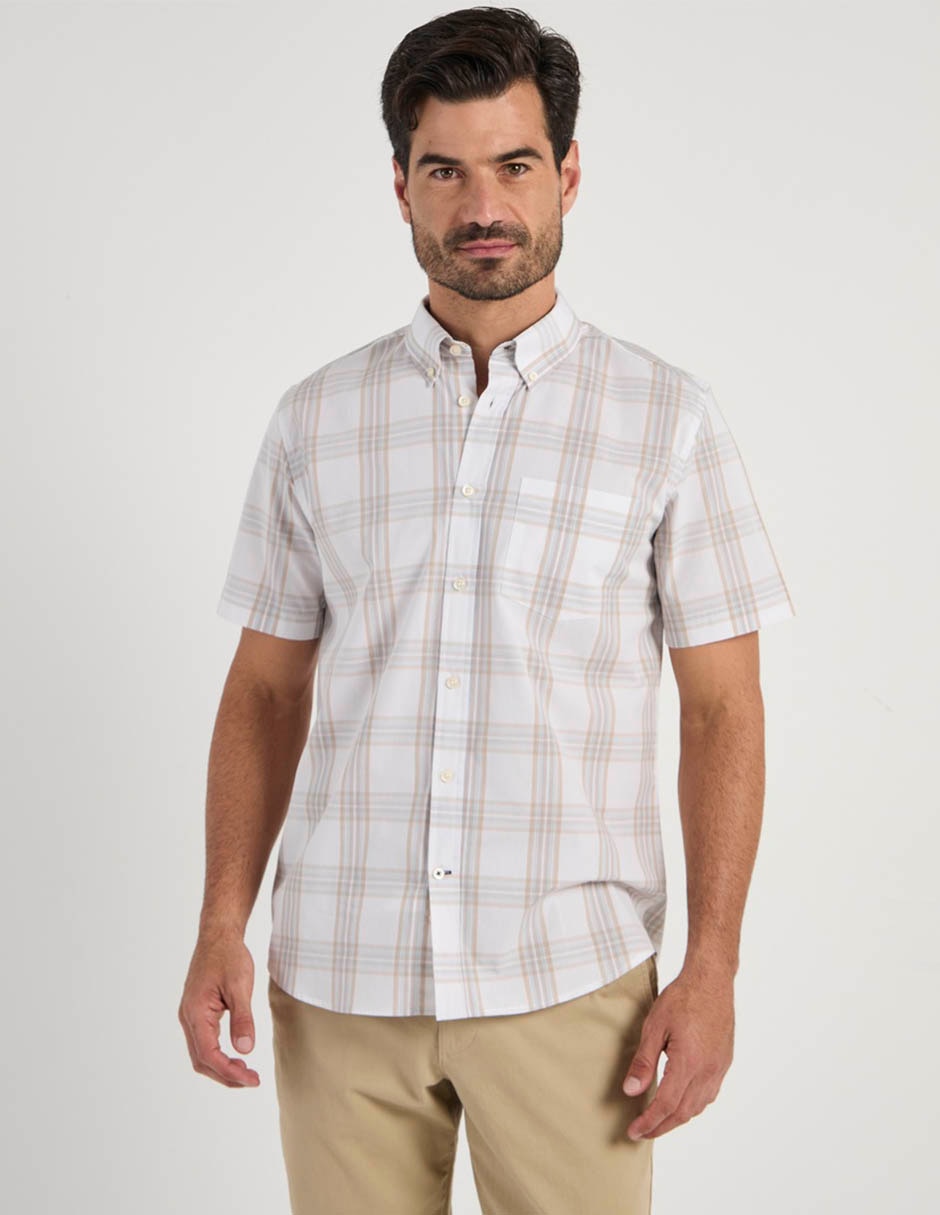 Camisa casual manga corta para hombre