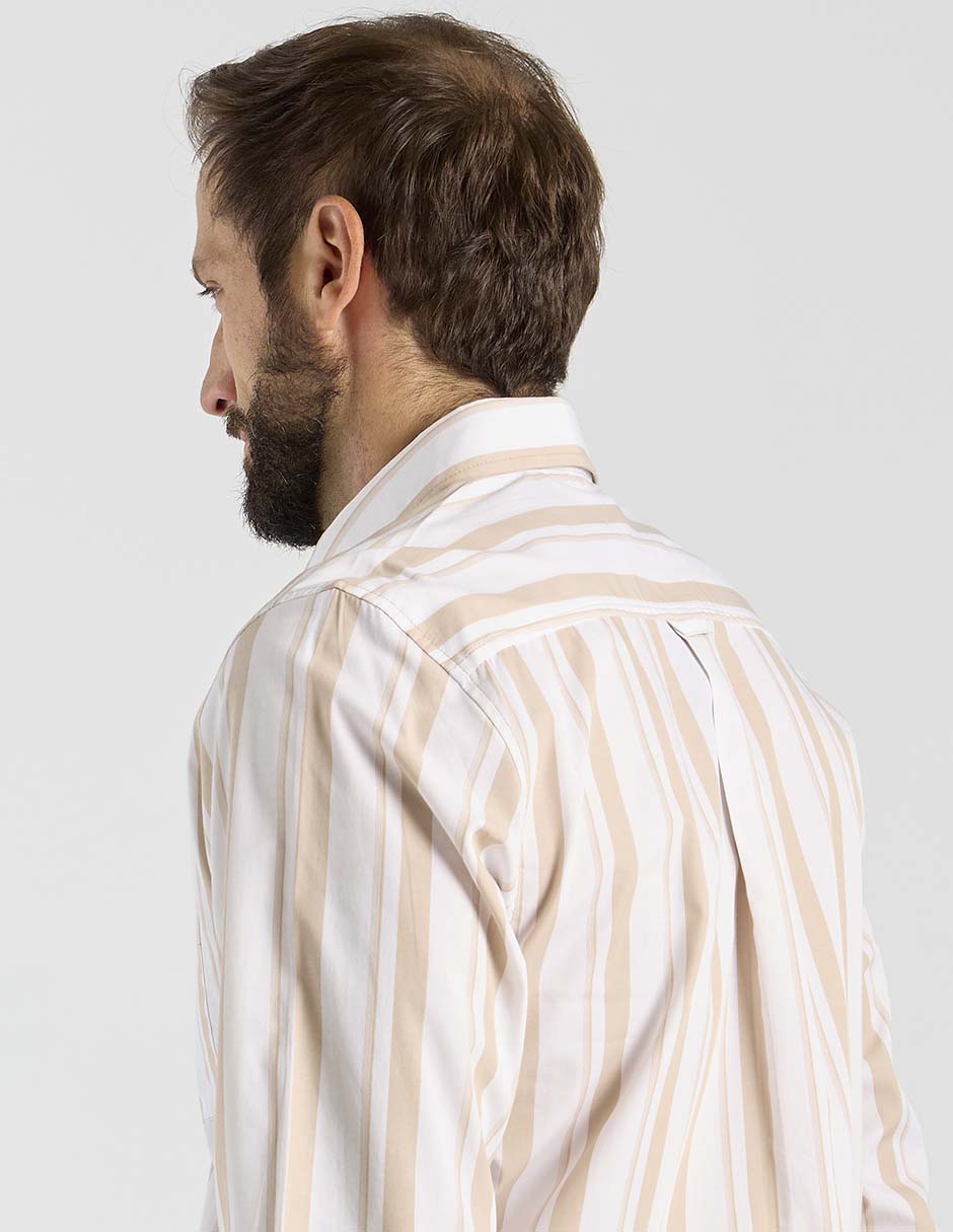 Camisa casual manga larga para hombre