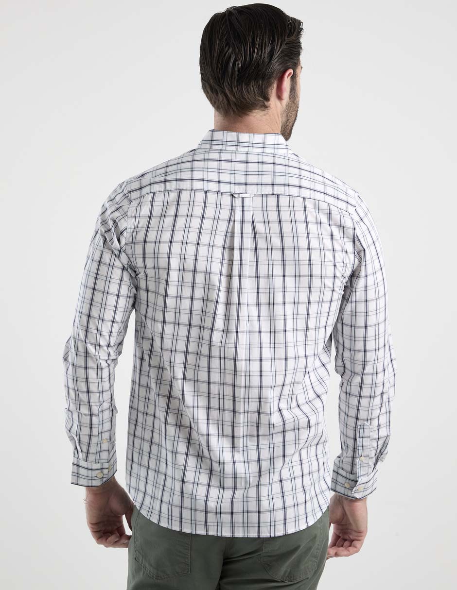 Camisa casual de algodón manga larga para hombre 6