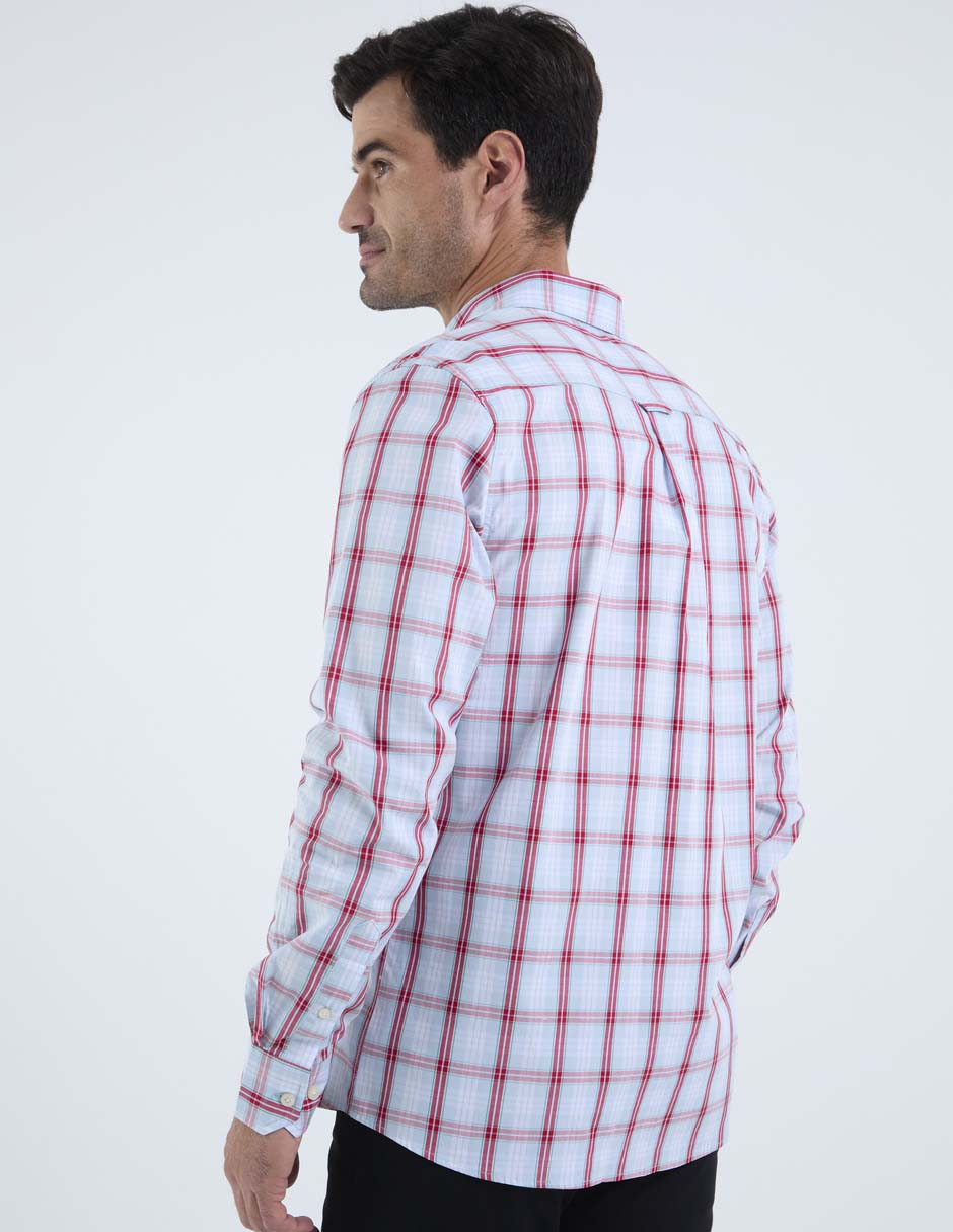 Camisa semiformal manga larga para hombre 5