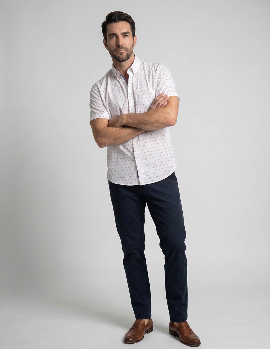 Camisa casual manga larga para hombre 4