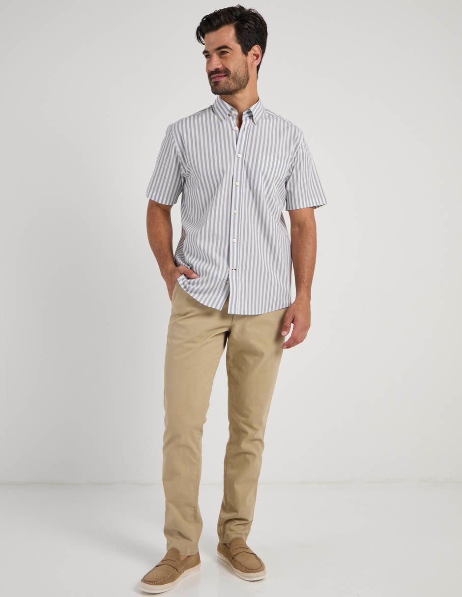 Camisa casual manga corta para hombre 4