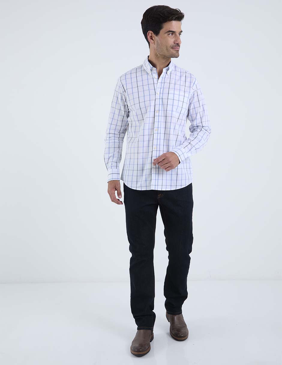 Camisa casual Weeknd de algodón manga larga para hombre 4