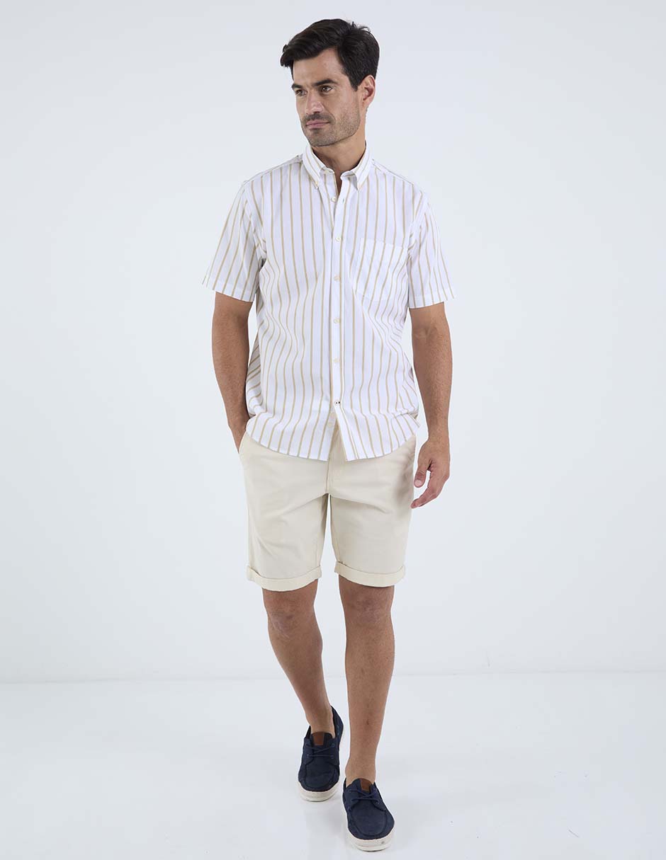Camisa casual manga larga para hombre 6