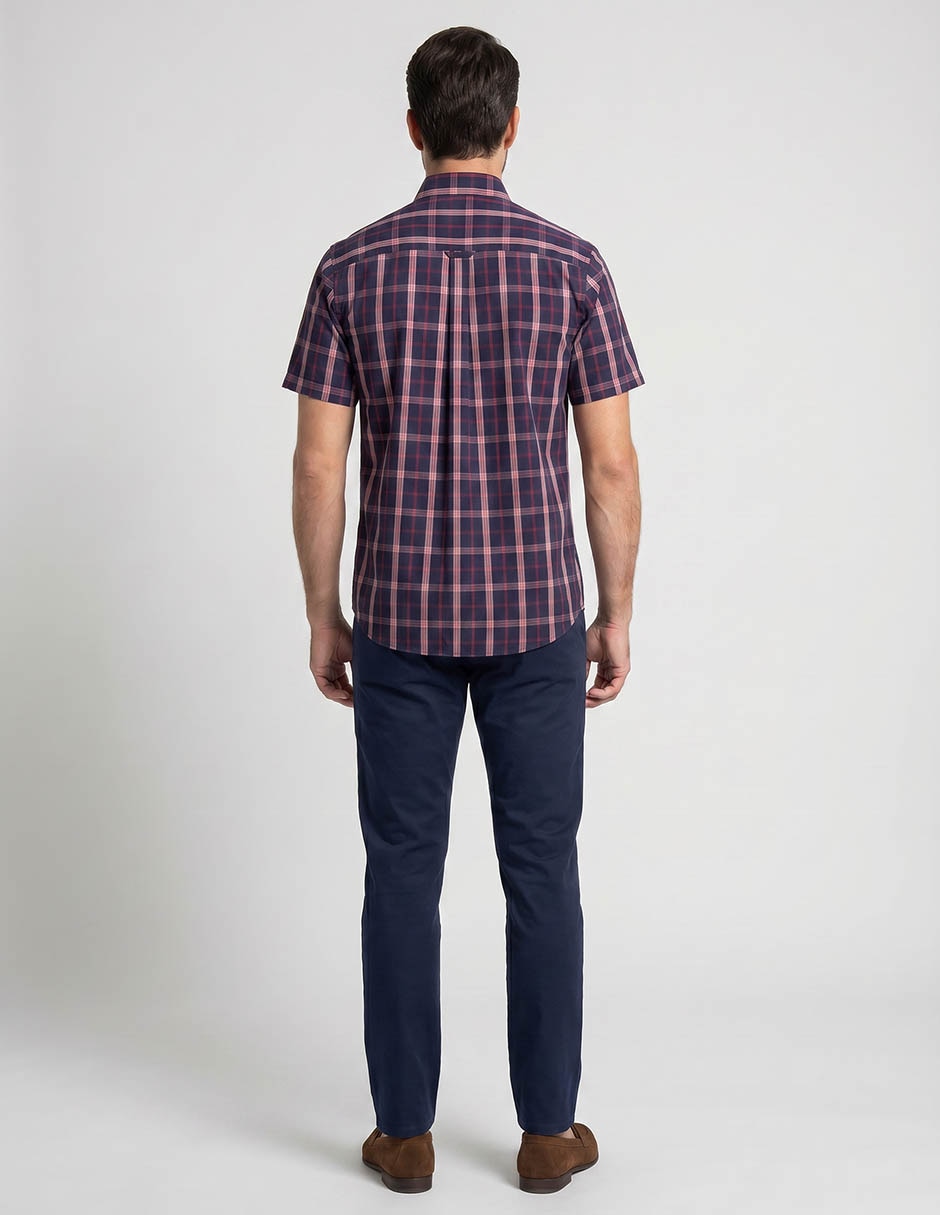 Camisa casual manga corta para hombre 5