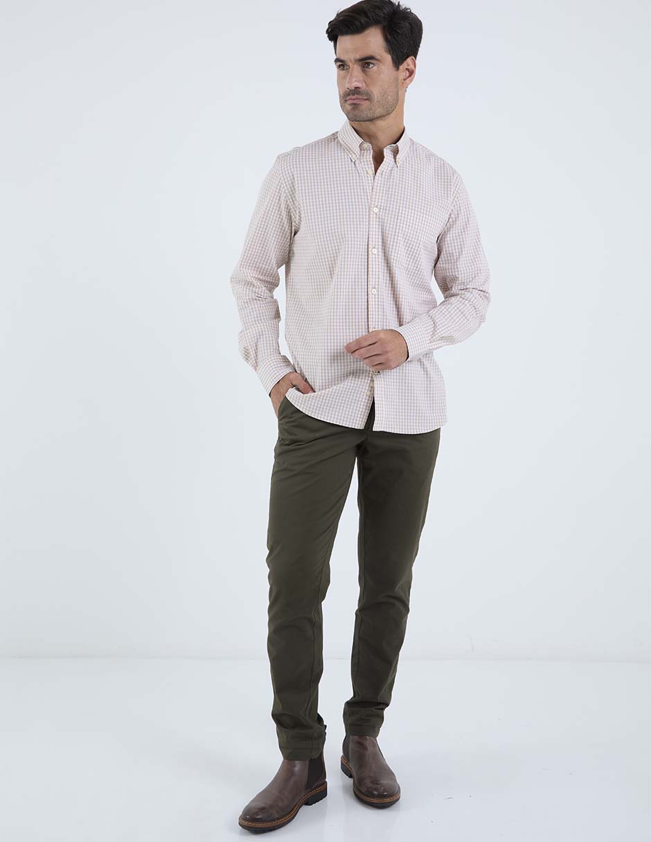 Camisa casual manga larga para hombre 3