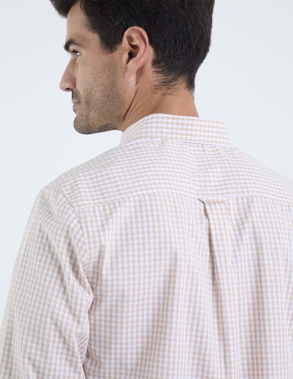 Camisa casual manga larga para hombre 5