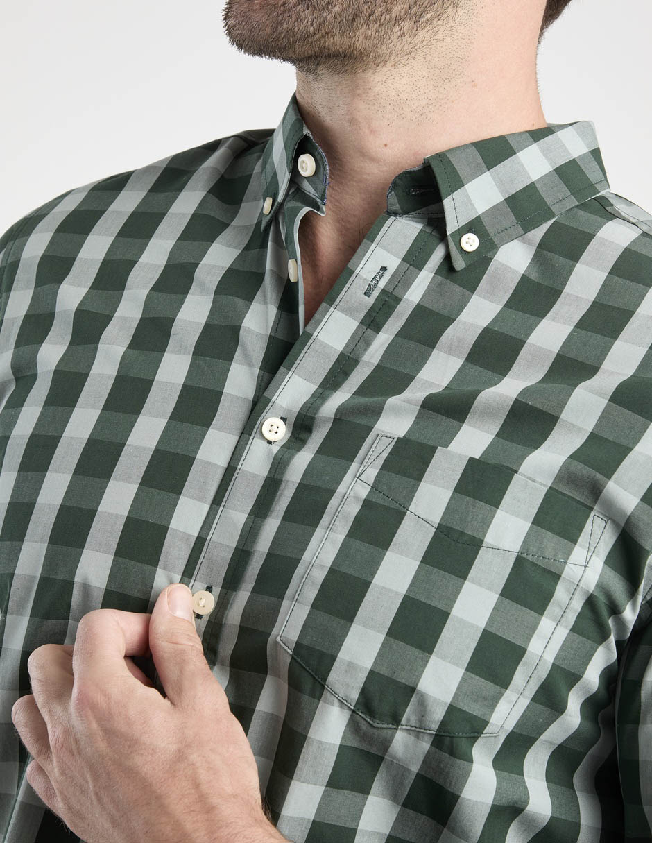 Camisa casual de algodón manga larga para hombre 3