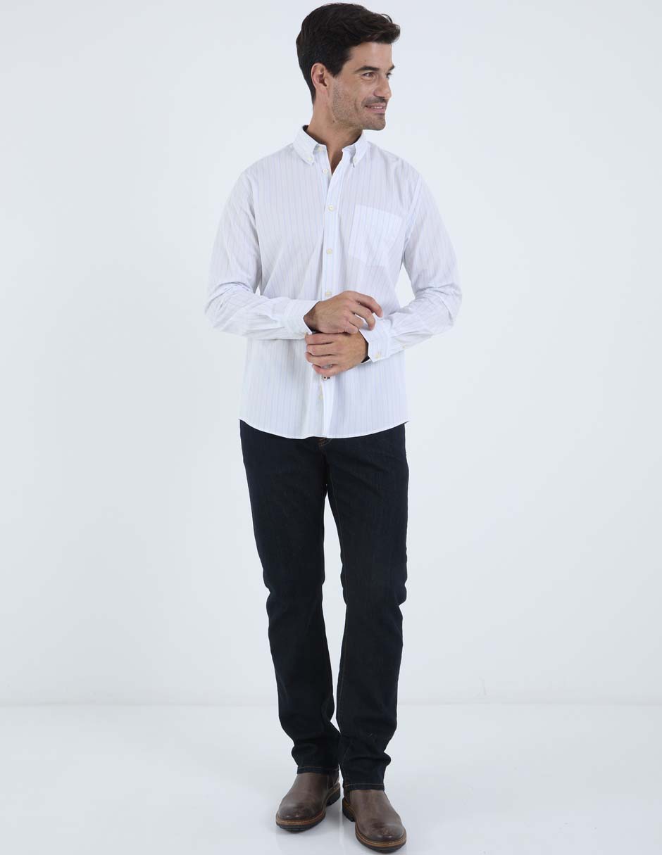 Camisa casual manga larga para hombre 3