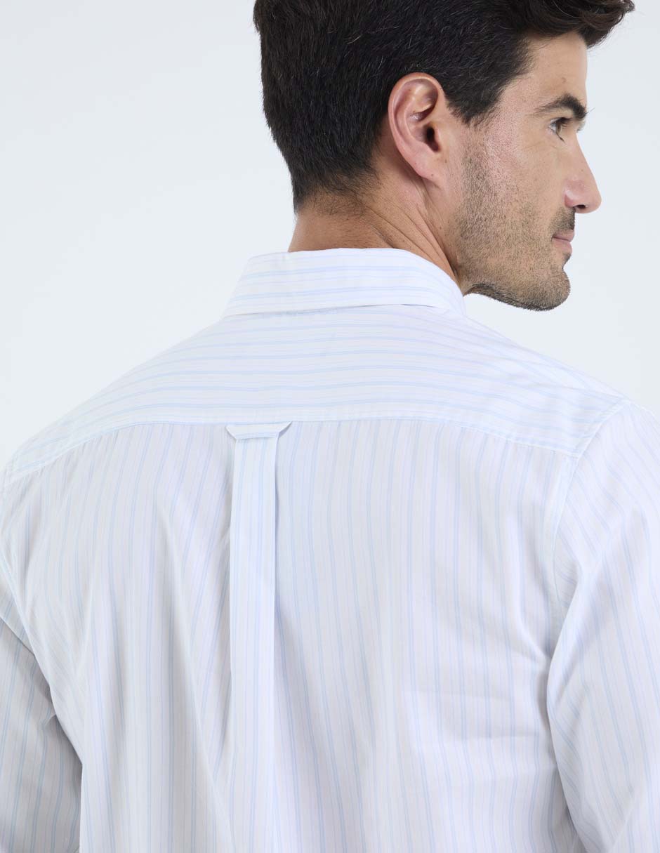 Camisa casual manga larga para hombre 5