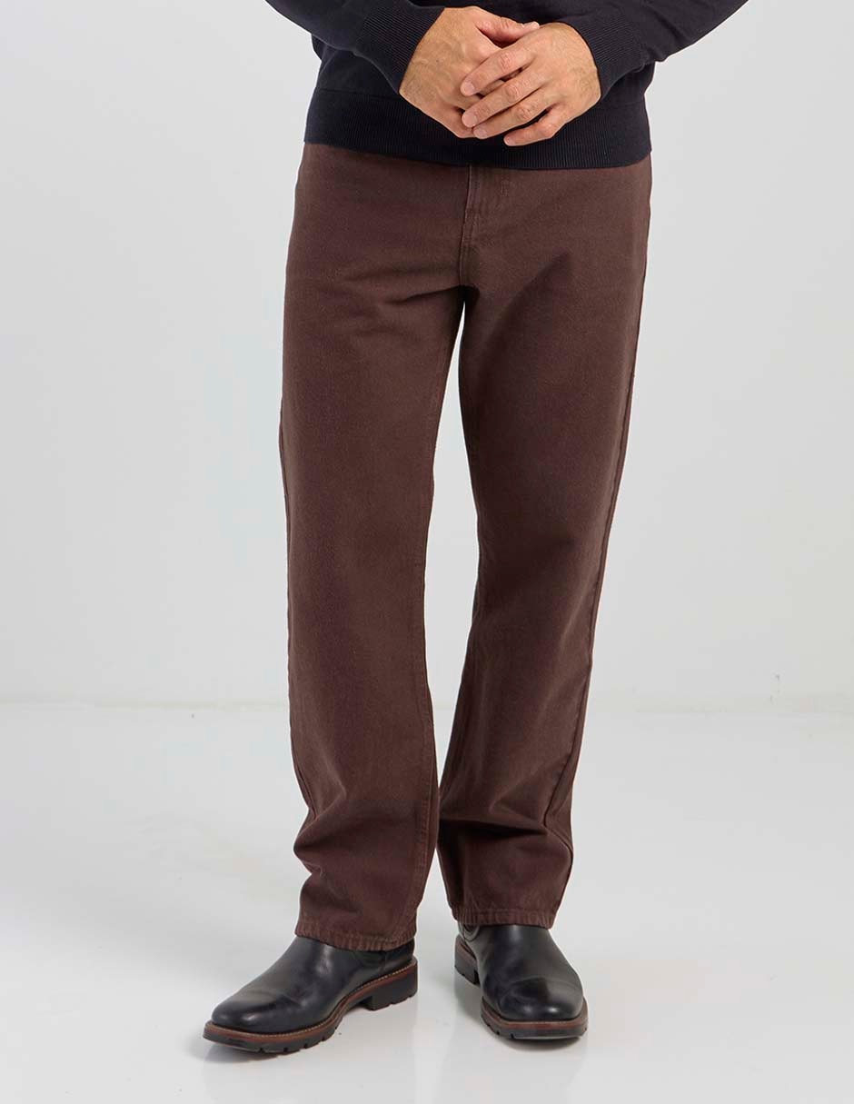 Jeans straight lavado obscuro para hombre 1