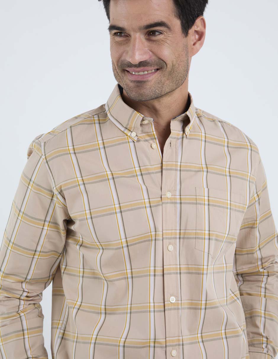 Camisa casual de algodón manga larga para hombre 3