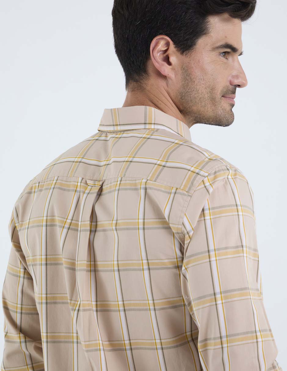 Camisa casual de algodón manga larga para hombre 2