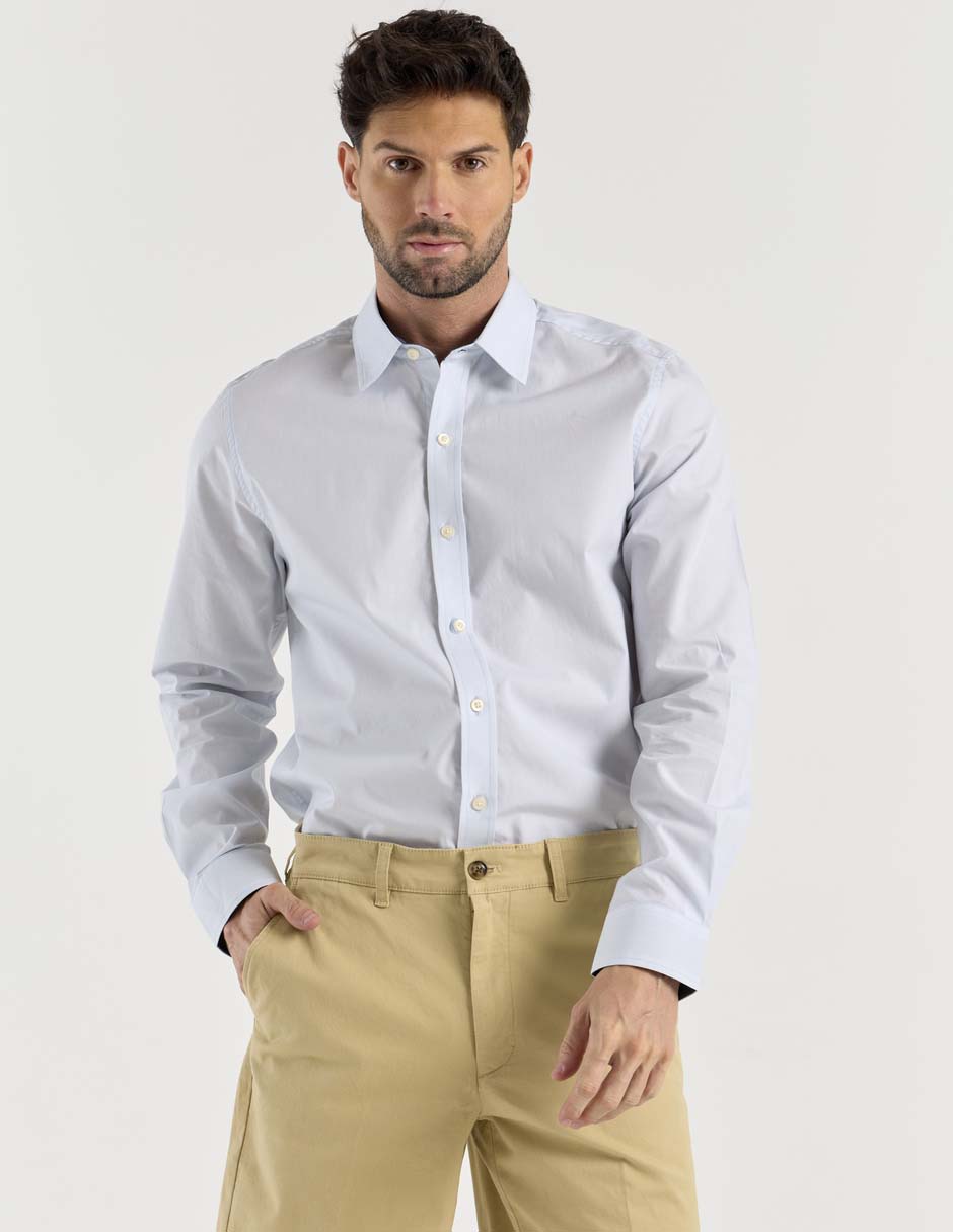 Camisa casual de algodón manga larga para hombre 5