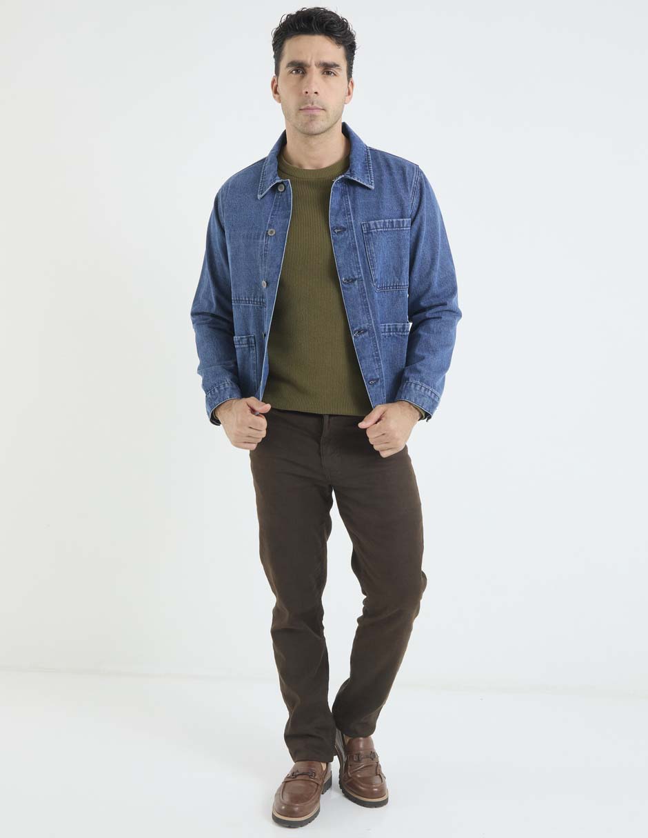 Camisa casual de algodón manga larga para hombre 3